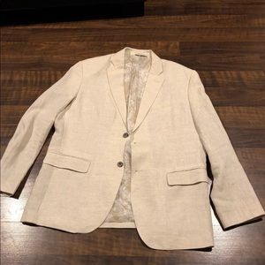 Tasso Elba Men’s Tan Linen Blazer 42-44